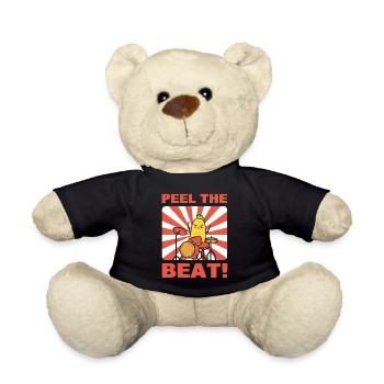 Banana Puns Drummer - Teddy Bear - black - Front