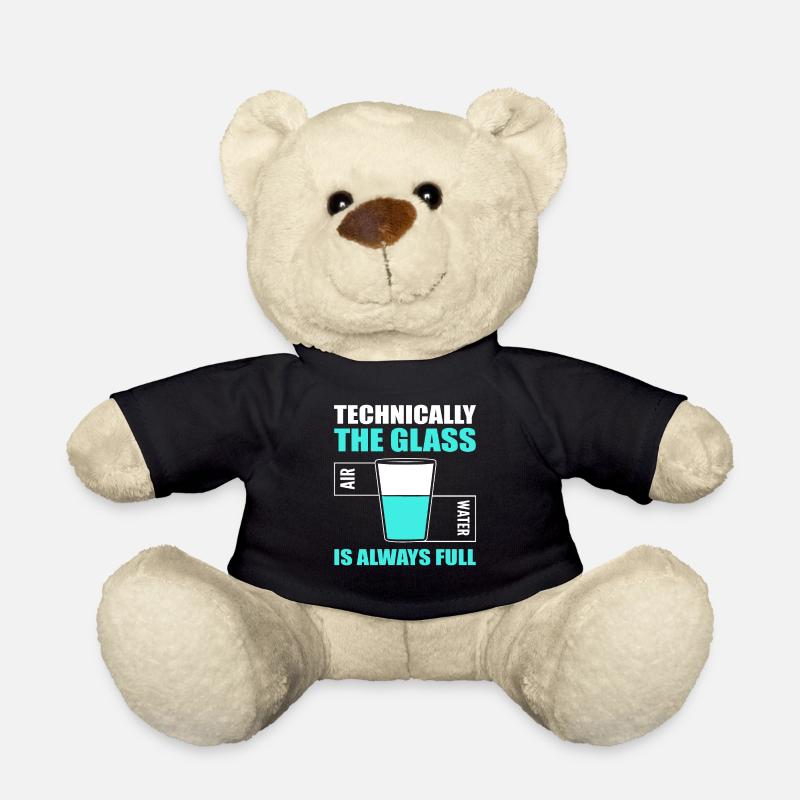 Technically The Glass Is Always Full Biochemiker - Teddy - Schwarz