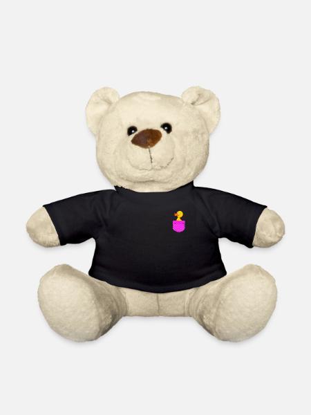 Duck Shirt Duckling Duck Fan Duck Birds Ducks - Teddy Bear - black
