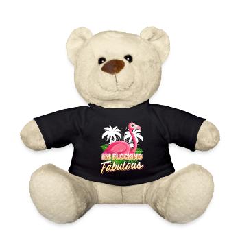Flamingo Frauen I´m Flocking Fabulous pink Girls - Teddy - Schwarz - Vorne