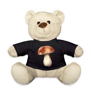 Boletus mushroom - Teddy Bear - black - Front