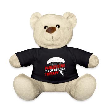 Paragliding is cheaper than sport flying therapy - Teddy Bear - black - Front