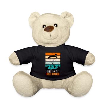 Paragliders Life is an adventure - Teddy Bear - black - Front