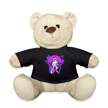 Chupacabra Krypto Kryptozoologie Retro - Teddy - Schwarz - Vorne