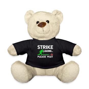Strike Loading... Please Wait Bowling Spier - Teddy Bear - black - Front