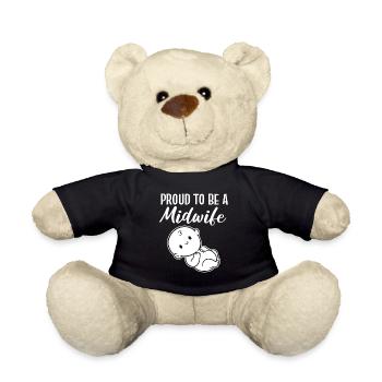 Stolze Hebamme - Teddy - Schwarz - Vorne