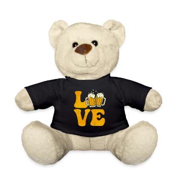 Biertrinker Trinker - Teddy - Schwarz - Vorne