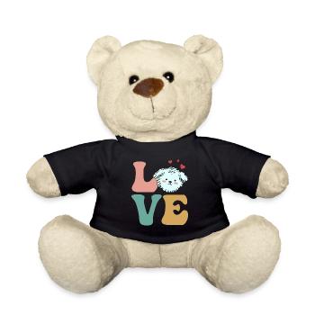 Bichon Frise Hund - Teddy - Schwarz - Vorne