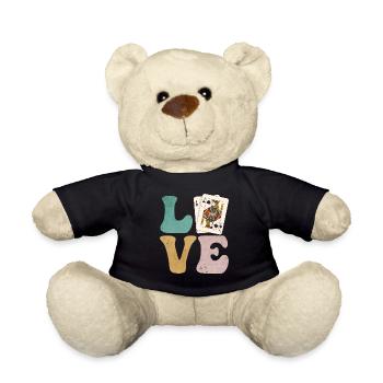 Blackjack Gambling Cards - Teddy Bear - black - Front