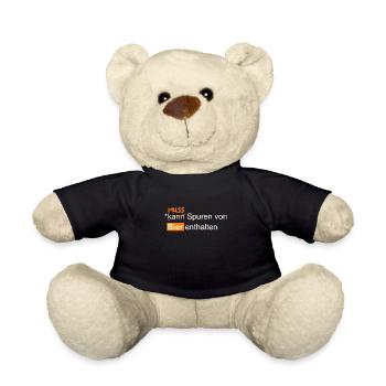 Kann oder Muss Spuren von Bier enthalten - Teddy - Schwarz - Vorne