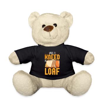 Funny bread baking baker - Teddy Bear - black - Front