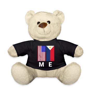 Fil-Am Me Design für stolze Pinoys - Teddy - Schwarz - Vorne