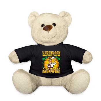 Lederhosn brauch I ned bin nur zum Sauffa da! - Teddy - Schwarz - Vorne