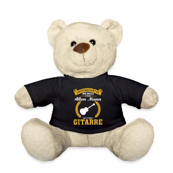 Unterschätze niemals einen Mann mit einer Gitarre - Teddy - Schwarz - Vorne