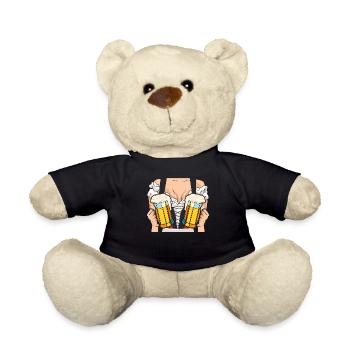 Trachten Shirt Frauen Bierfan - Nounours - noir - Devant