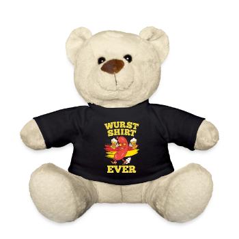 Wurst Shirt Ever Deutsches Essen Bierfan - Nounours - noir - Devant