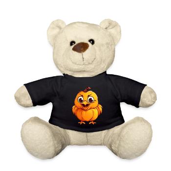 Chicken Pumpkin Lazy Halloween Party Costume Kids - Teddy Bear - black - Front