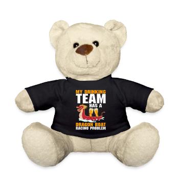 Lustiges Trinker-Team Drachenbootrennen Problem - Teddy - Schwarz - Vorne