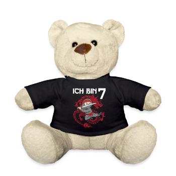 Attention: I am seven - Teddy Bear - black - Front