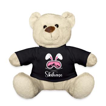 Skihase Apres Party Skifahren Frauen Ski Hasen - Teddy - Schwarz - Vorne