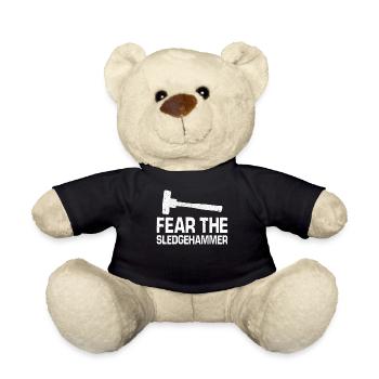 Fun day of house demolition - Teddy Bear - black - Front