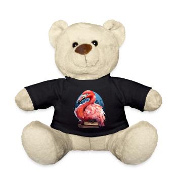 Flamingo - Teddy Bear - black - Front