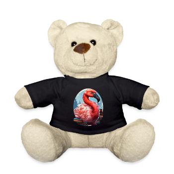 Flamingo - Teddy Bear - black - Front