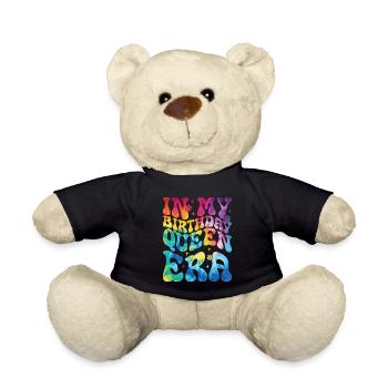 Anniversaire Queen Groovy Flower Party Famille - Nounours - noir - Devant