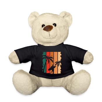 Vintage Surfer Retro Surfing Beach Surf - Teddy - Schwarz - Vorne