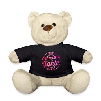 Beste Schwester Und Tante Der Welt - Teddy - Schwarz - Vorne