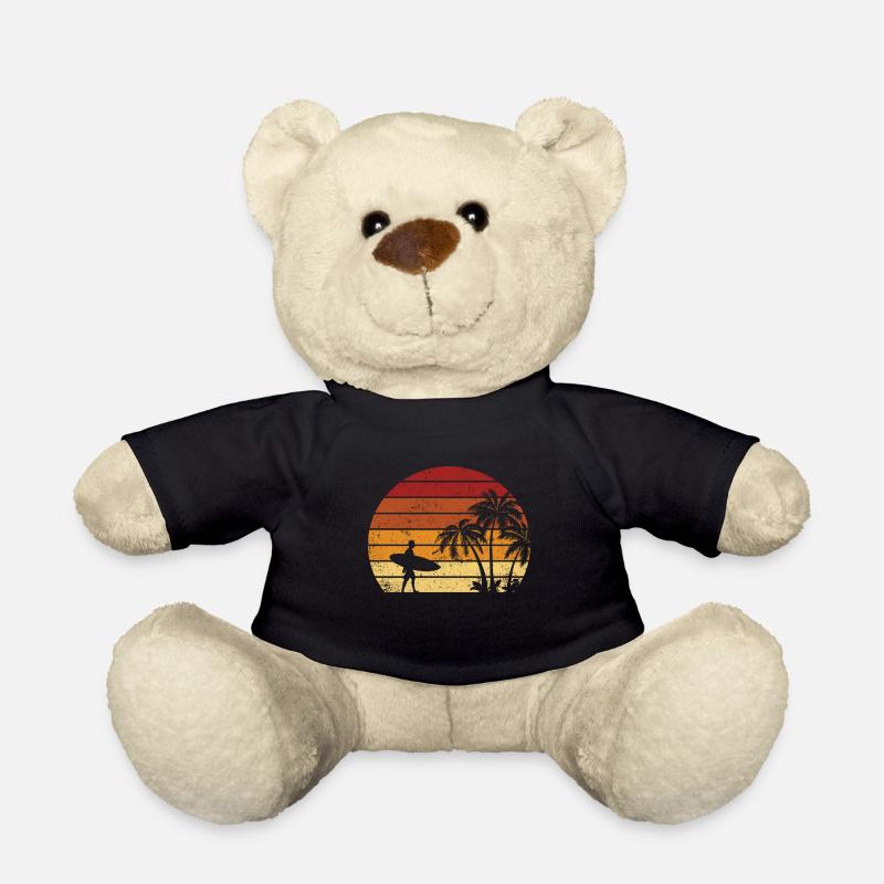 Vintage Surfer Retro Surfing Beach Surf - Teddy - Schwarz