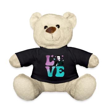 Edgar Allan Poe English Literature LOVE - Teddy Bear - black - Front