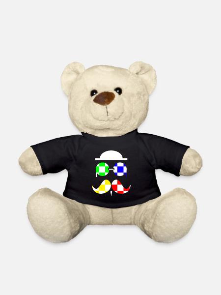 Checkered hipster in white - Nounours - noir