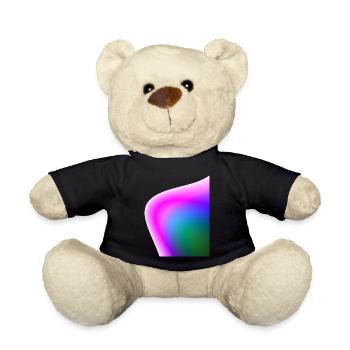Ondes chromatiques cosmiques - Dégradé abstrait - Nounours - noir - Devant