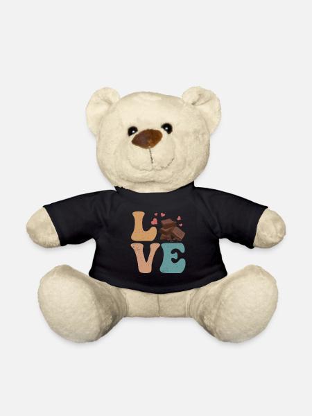 Chocolate Chocolate Bar LOVE - Teddy Bear - black