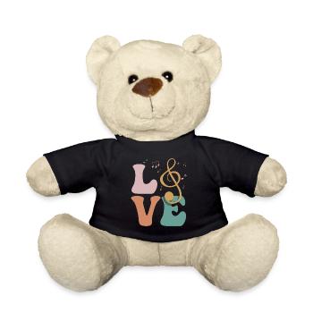 Musique classique Musique classique AMOUR - Nounours - noir - Devant