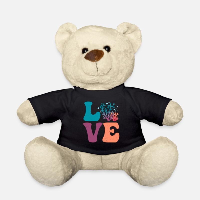 Korallenriff Meer Ozean LIEBE - Teddy - Schwarz