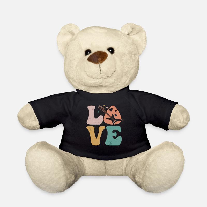 E-Gitarre Elektronische Gitarre LOVE - Teddy - Schwarz
