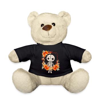 Chemise personnalisée d’Halloween, sweats à capuche, tasses, casquettes, sacs - Nounours - noir - Devant