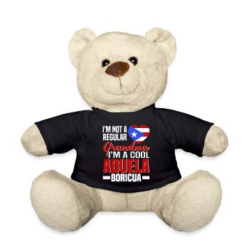 Puerto Rico Flagge | Puerto Ricaner Geschenkideen - Teddy - Schwarz - Vorne