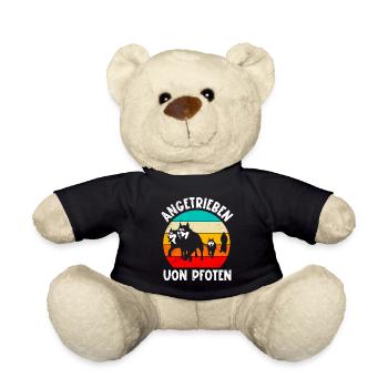 Sibirischer Husky Angetrieben von Pfoten - Teddy - Schwarz - Vorne