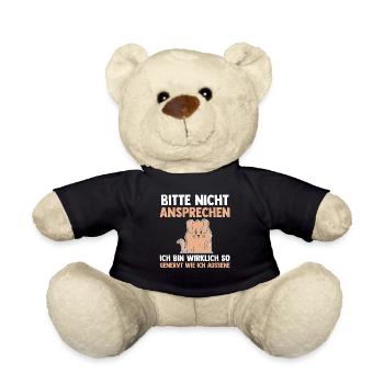 Hund Bitte Nicht Ansprechen - Teddy - Schwarz - Vorne