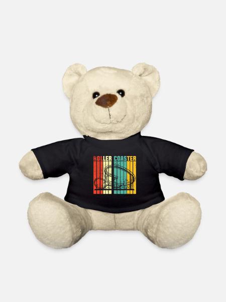 Achterbahnvergnügungspark Achterbahnfahrt - Teddy - Schwarz