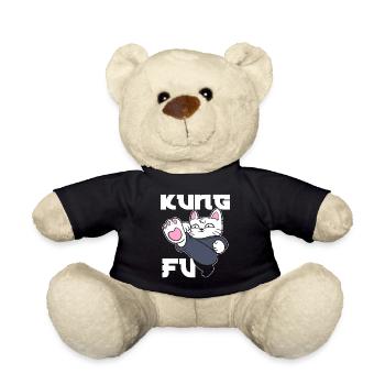 Kung Fu Cat Katzenmama - Teddy - Schwarz - Vorne