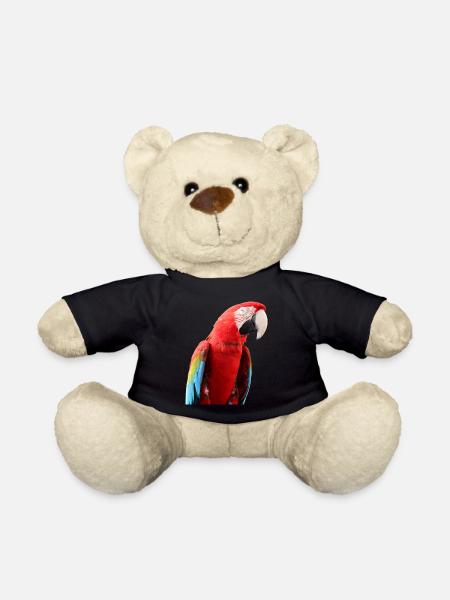 Papageien Vogel T-shirt Geschenk - Teddy - Schwarz