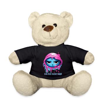 Ich bin nicht süß! - Teddy - Schwarz - Vorne