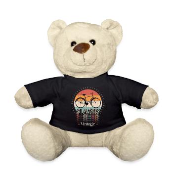 Vintage classic women's bike - Teddy Bear - black - Front