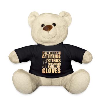 Lacrosse Torwart Lacrosse Handschuhe Kleben Locker - Teddy - Schwarz - Vorne