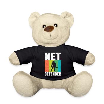 Lacrosse Torwart Lacrosse Handschuhe Kleben Locker - Teddy - Schwarz - Vorne