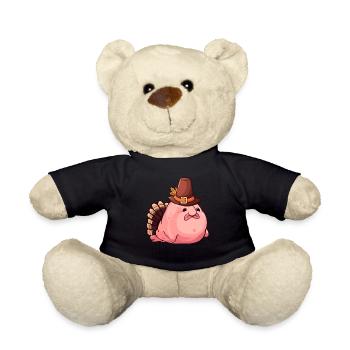 Erntedankfest Blobfisch Truthahn - Teddy - Schwarz - Vorne